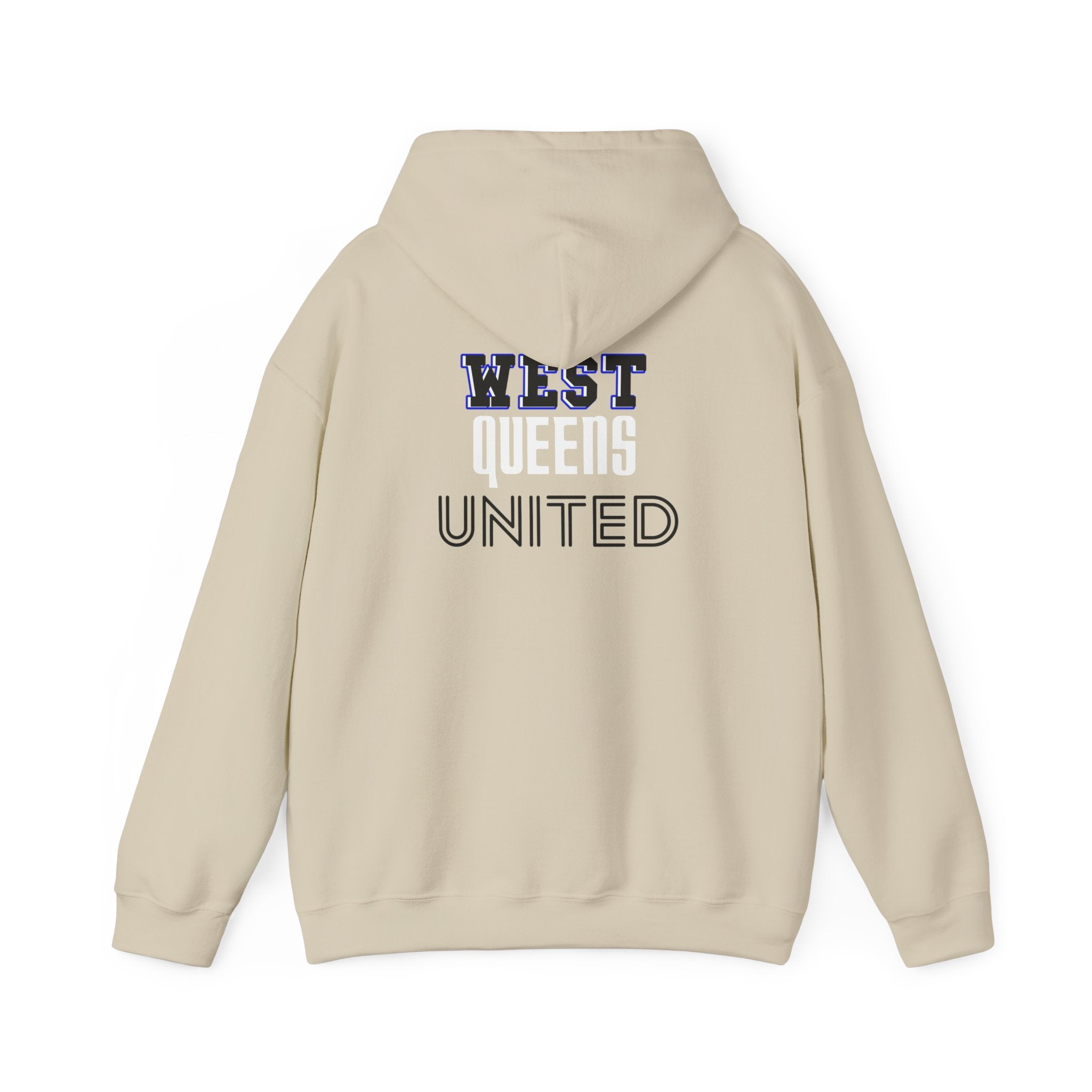 West Queens United Hoodie – Retro Varsity Logo Pullover