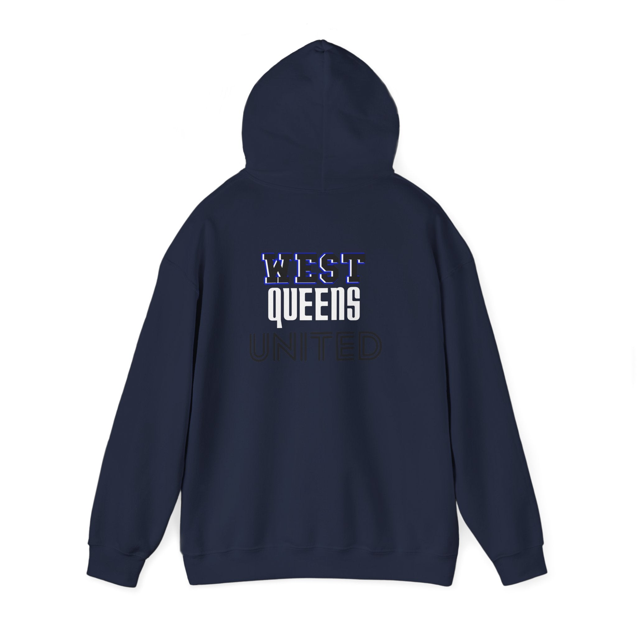 West Queens United Hoodie – Retro Varsity Logo Pullover