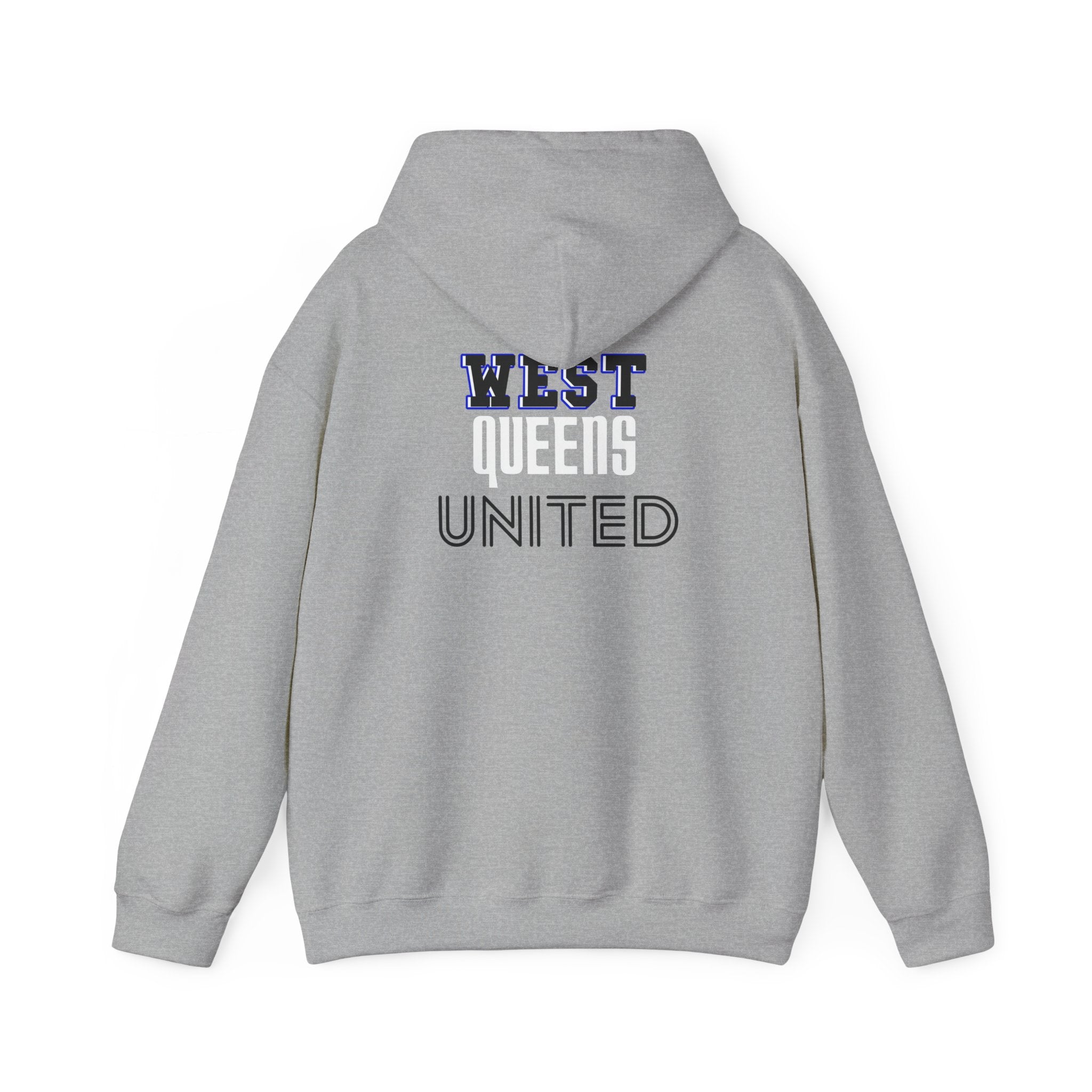 West Queens United Hoodie – Retro Varsity Logo Pullover