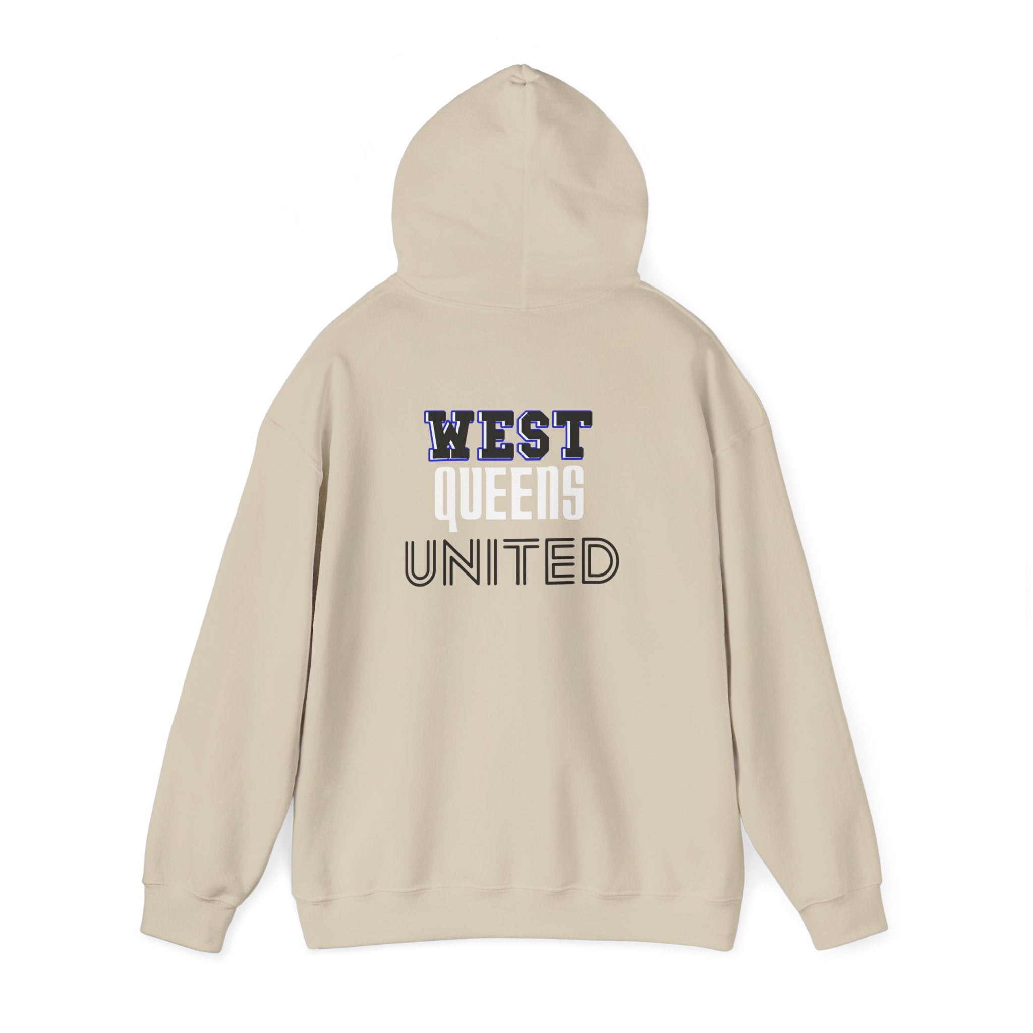 West Queens United Hoodie – Retro Varsity Logo Pullover