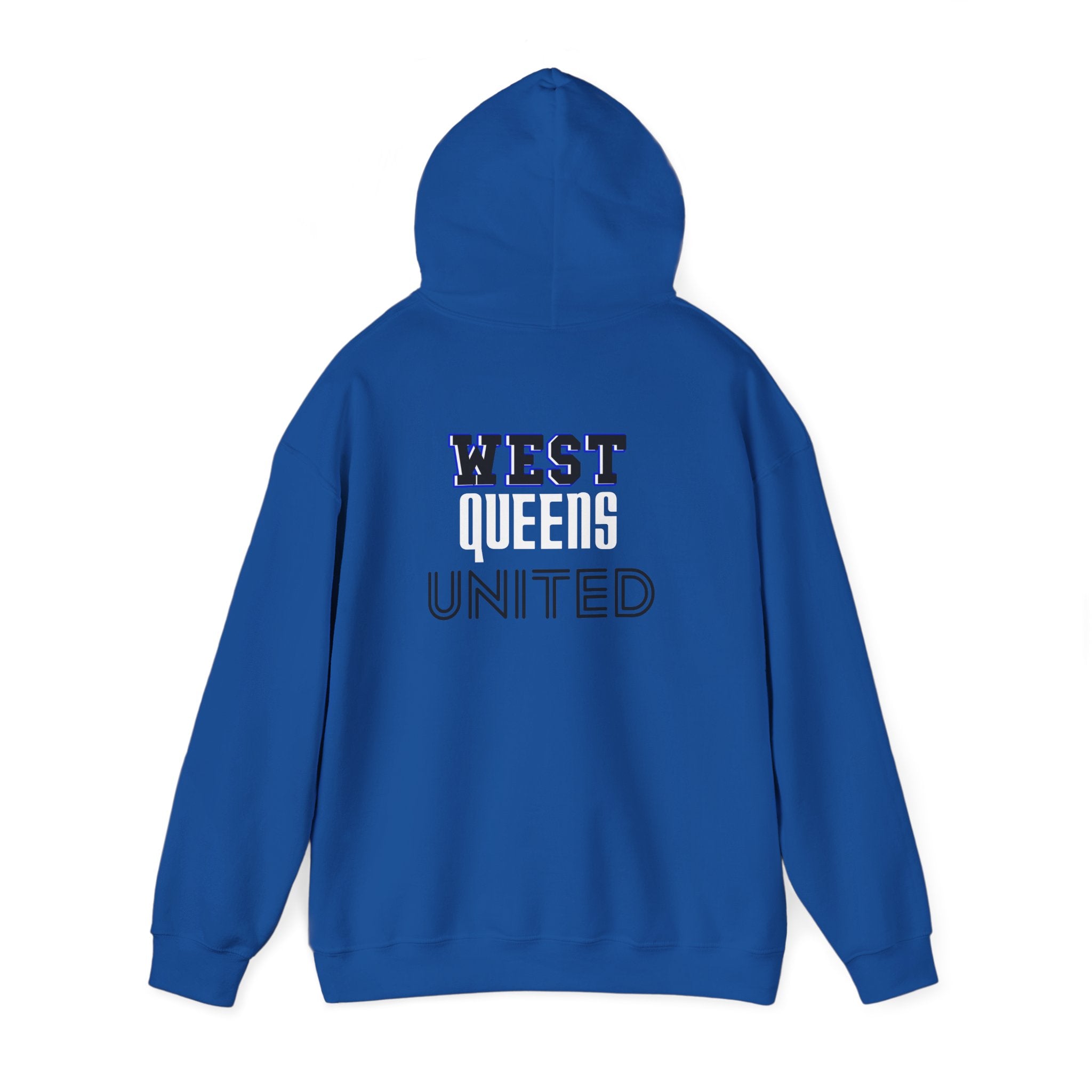 West Queens United Hoodie – Retro Varsity Logo Pullover