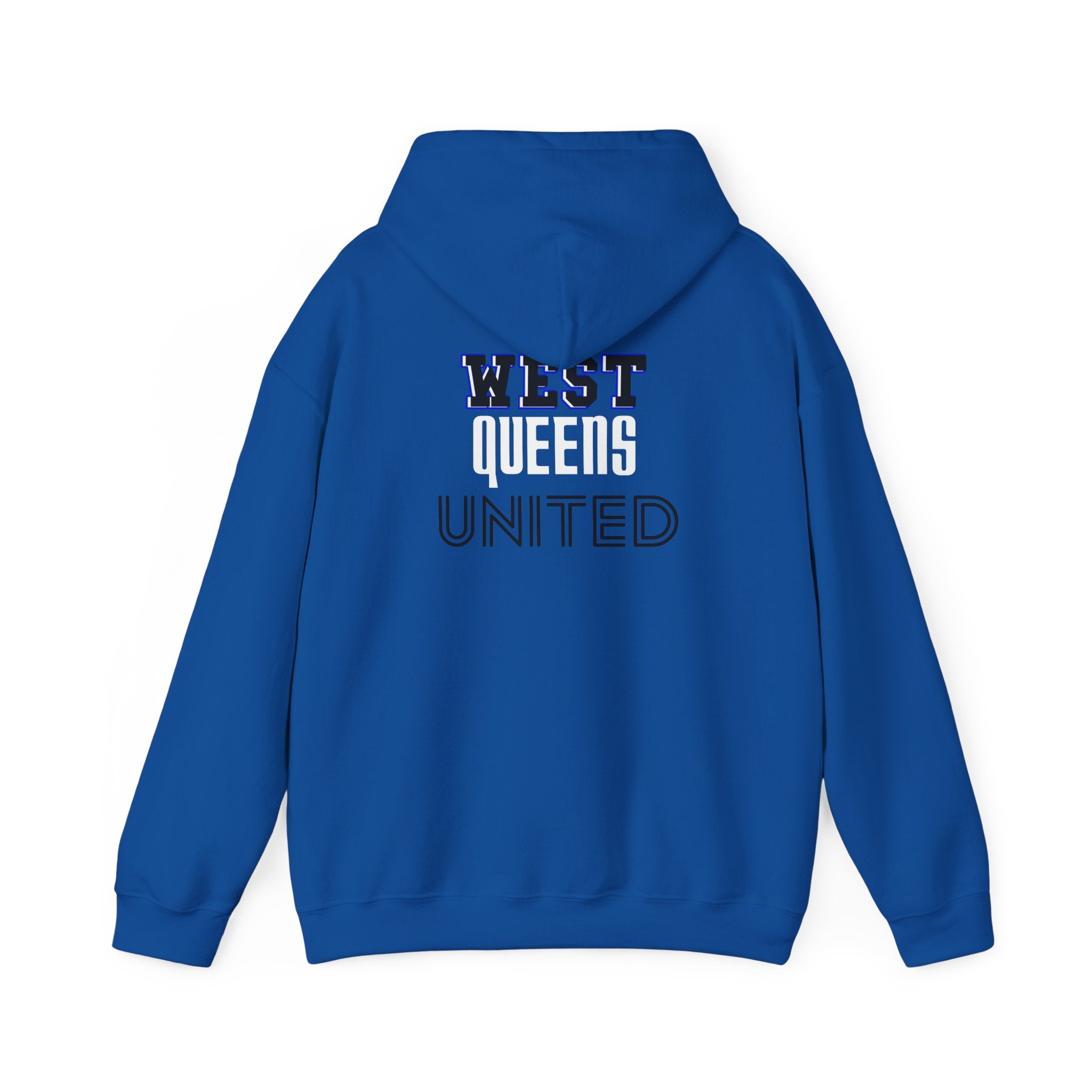West Queens United Hoodie – Retro Varsity Logo Pullover